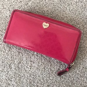COACH Wallet with Heart Emblem